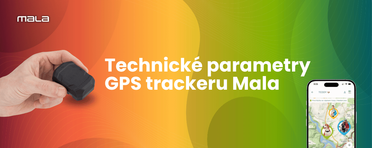Technické parametry GPS trackeru Mala
